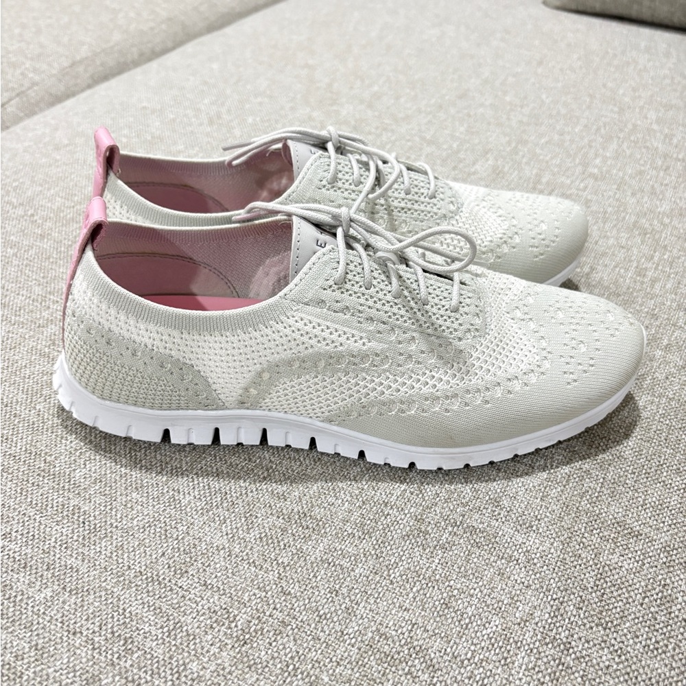 Cole Haan Cream and Pink Sneakers